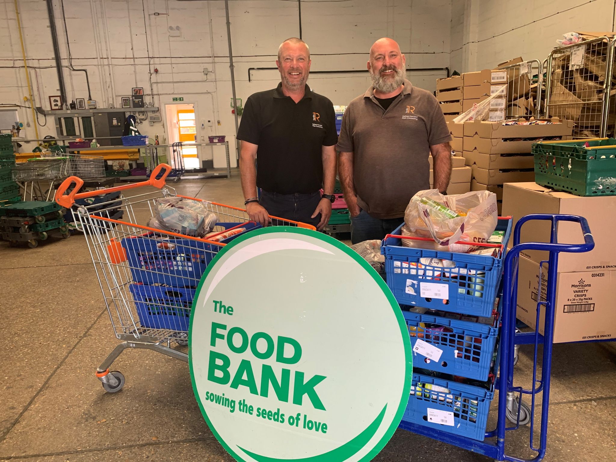Matt H foodbank donation
